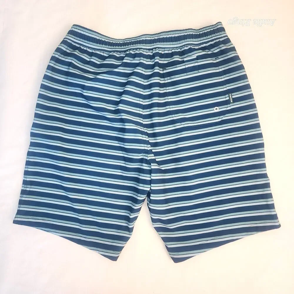 Bonobos Blue Stripe Swim Trunks Men’s Medium 9” Inseam